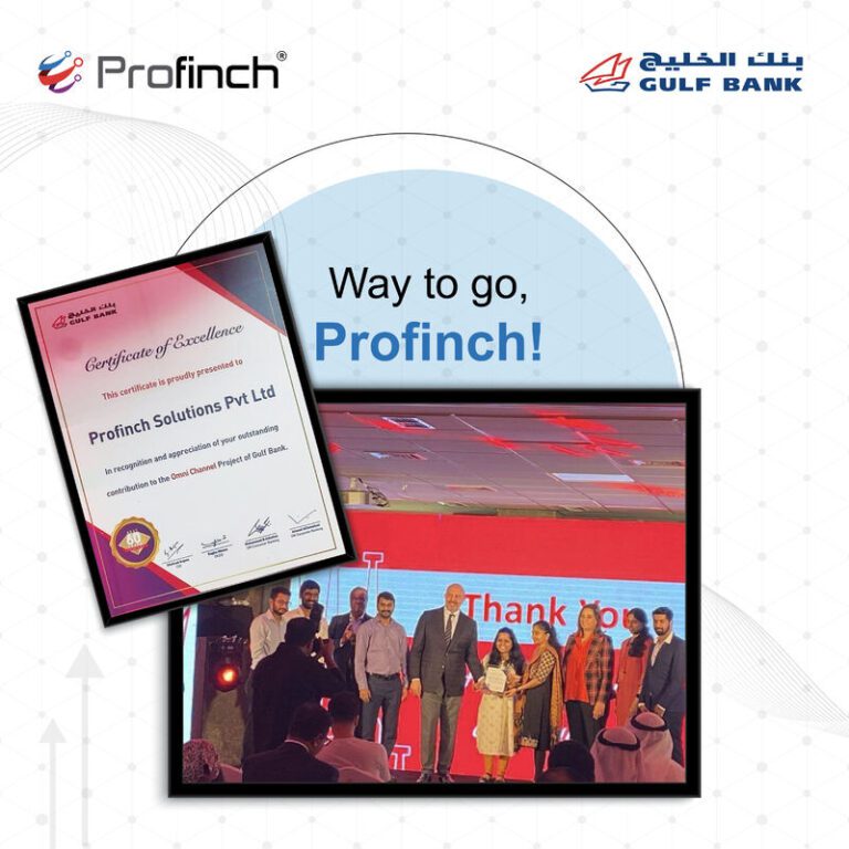 Profinch was recognized by Gulf Bank with a 